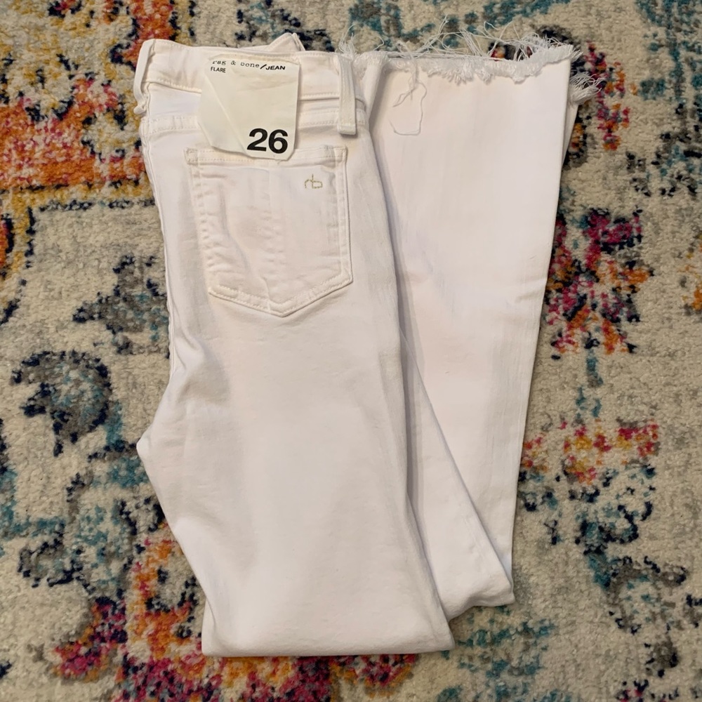 rag & bone cropped flare jeans